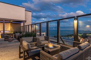 Rooftop at night